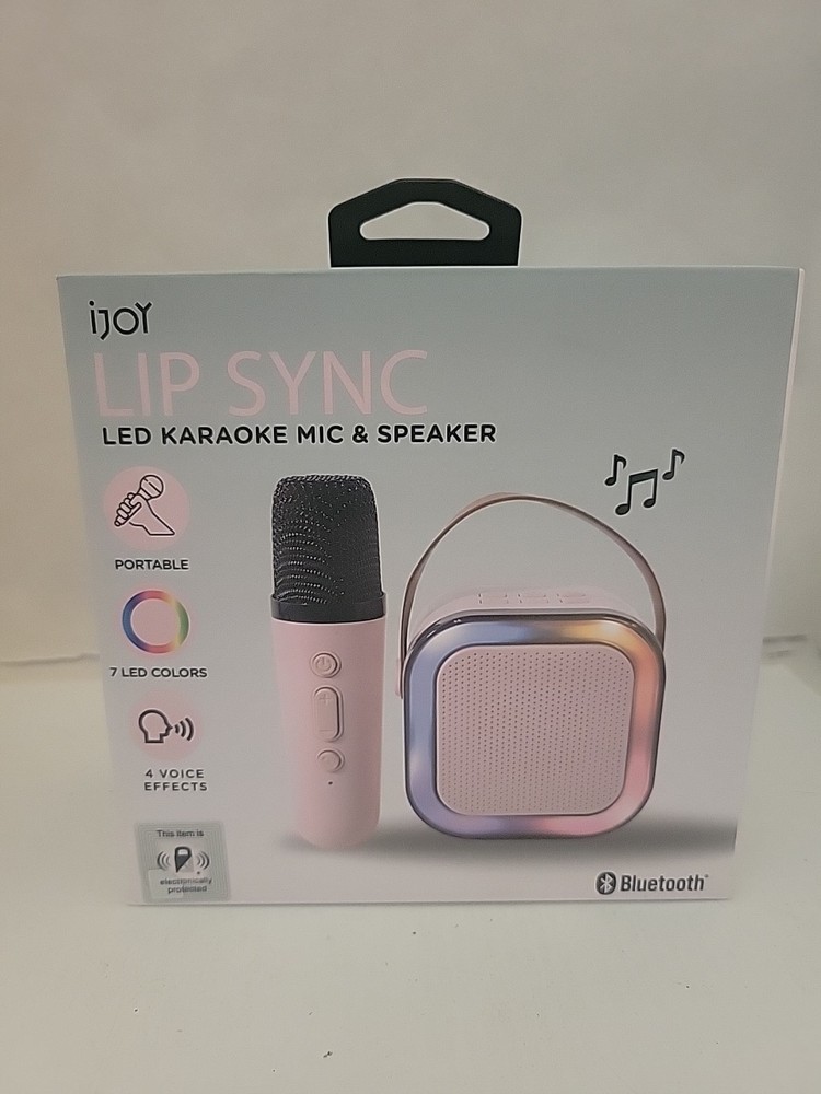 ijoy Bluetooth LIP SYNC  LED Karaoke Mic &Speaker