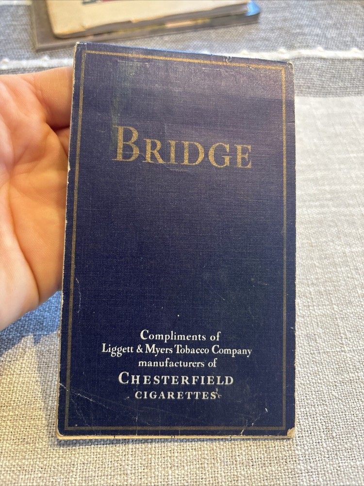 Chesterfield Bridge Cigarette Score Book