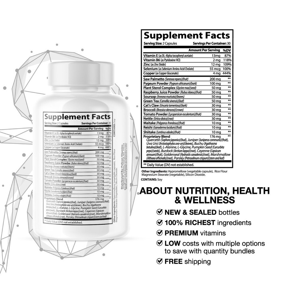 UrinoFix- Prostate Support- 4 Bottles- 240 Capsules