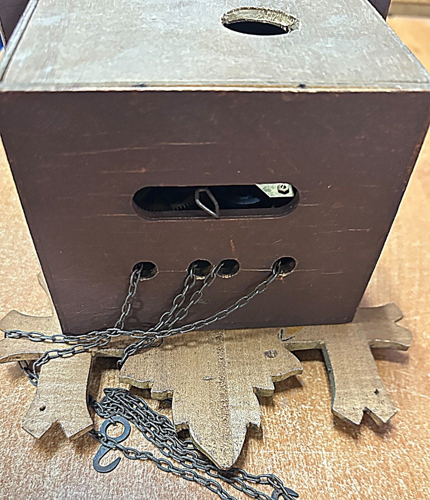 Multi-color cuckoo clock.