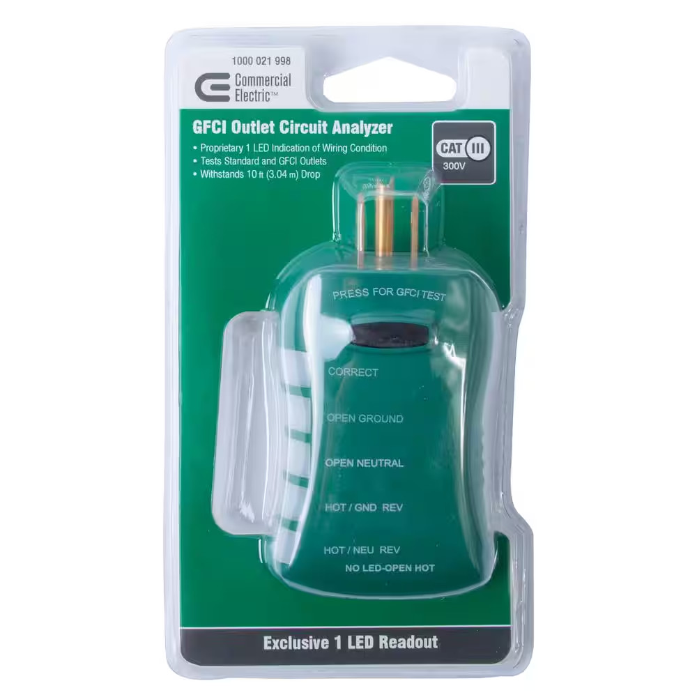 GFCI Outlet Circuit Analyzer Tester