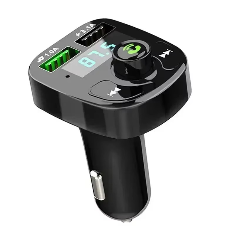 Bluetooth 5.0 LED MP3 Car Bluetooth FM Audio Receiver Hands-Free Transmitter 2.1