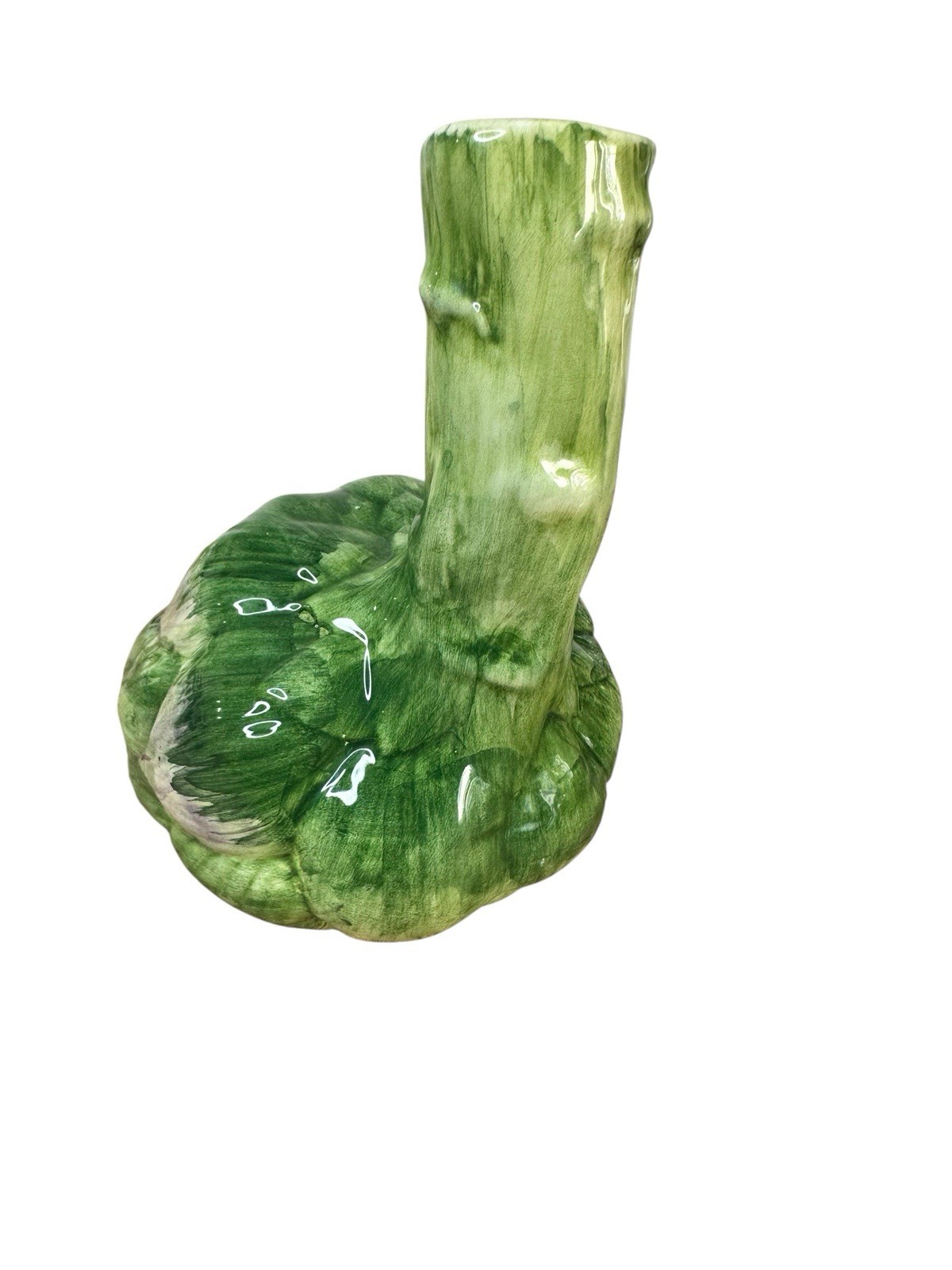Artichoke Vase Bottle Ceramic Vegetable Decor Italian Majolica