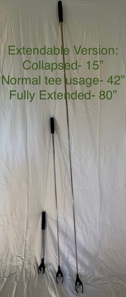 Golfer Tee up Tool, Accessory for Adaptive Golfers- Fixed or Extendable length