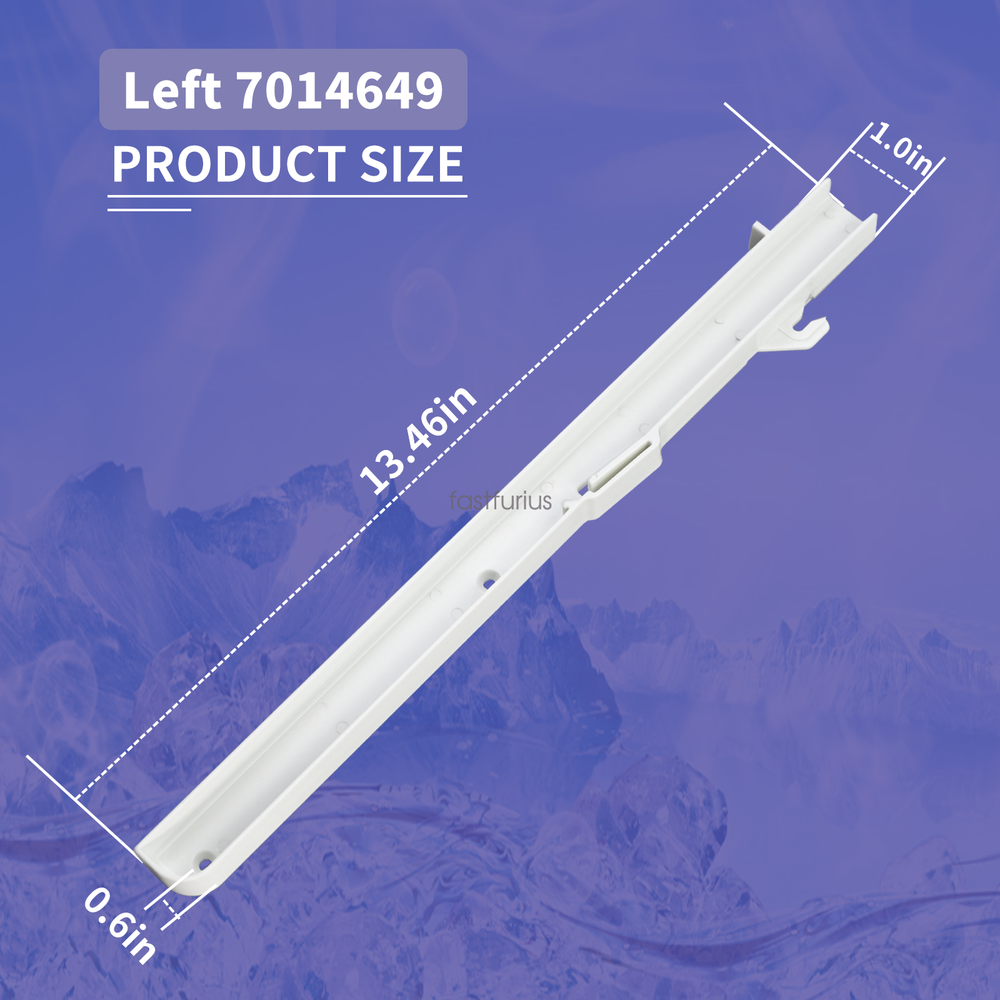 Fits Subzero Ice Bucket Slides Left side Replacement 7014649