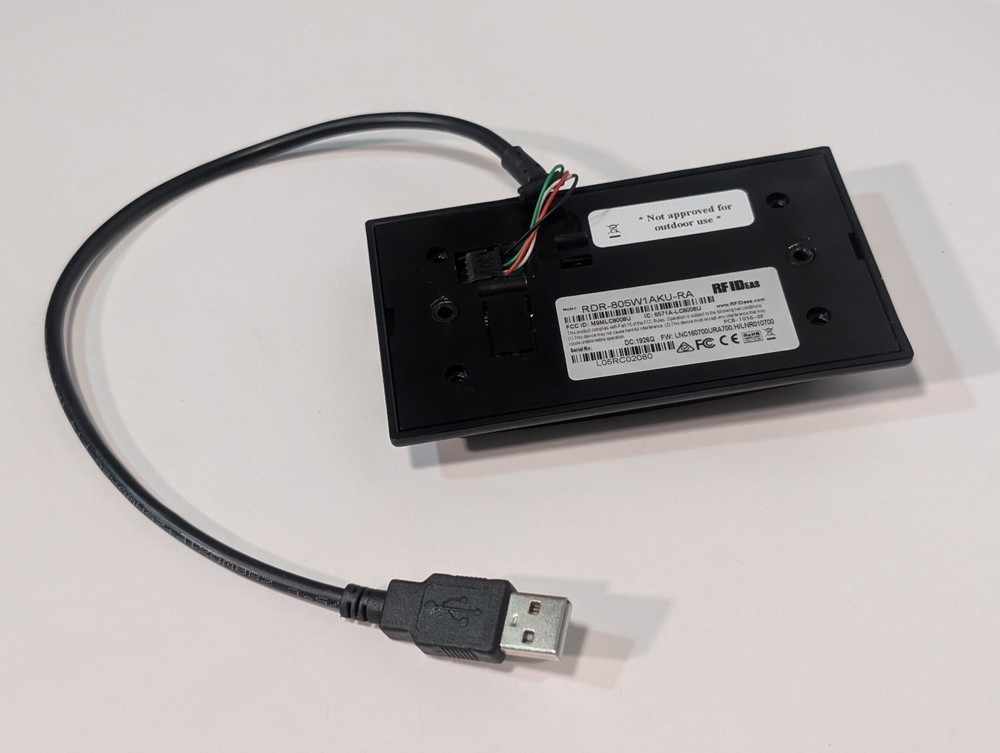RF IDeas RDR-805W1AKU-RA pcProx Plus RFID Card Reader USB Panel Mount