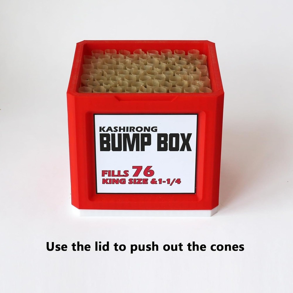 Bump Box - 76 Cone Packer & Filler - Pre-Rolled Cone Machine Stuffer - ....