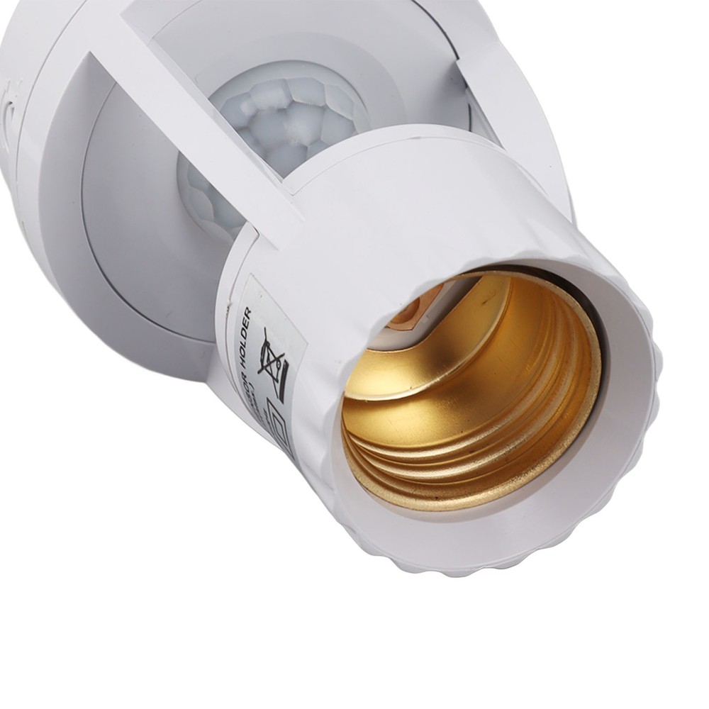Motion Sensor Light Socket Automatic Nighttime On Off For Basement