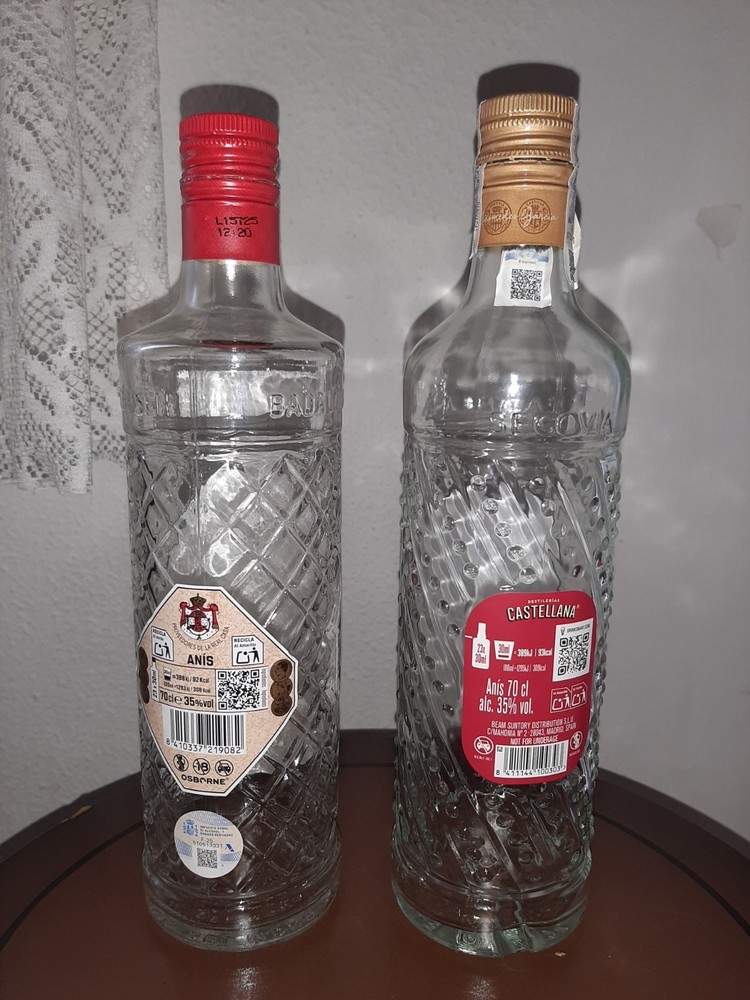 Anises Empty Glass Bottles