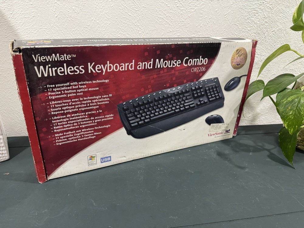 ViewSonic ViewMate CW2206 Wireless Optical Desktop USB!