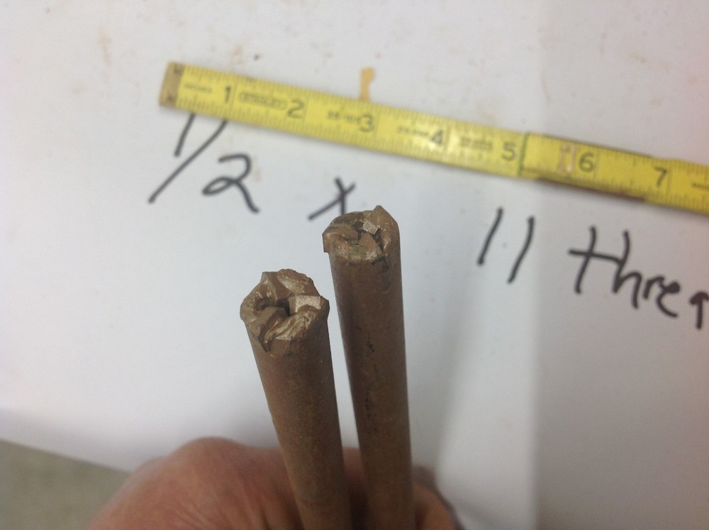 (2) Drillco 1/2" x 10" x 11 Thread Concrete Masonry Core Drill Bit. NOS