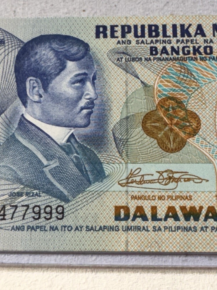 1973 Philippines 2 Piso Banknote