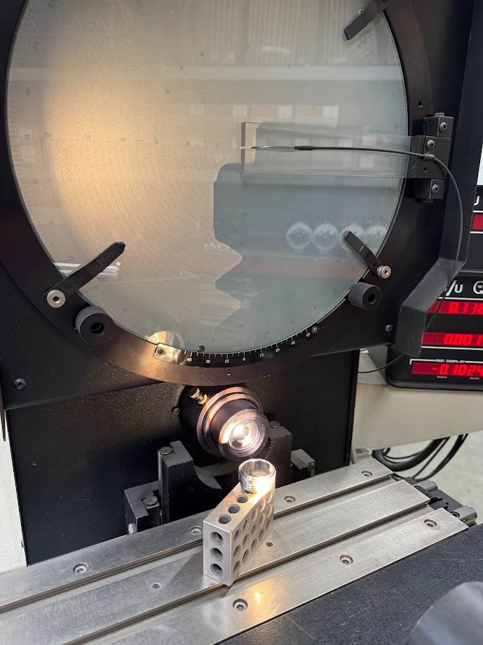 MicroVu Optical Comparator Model S 14A Micro Vu Edge detector