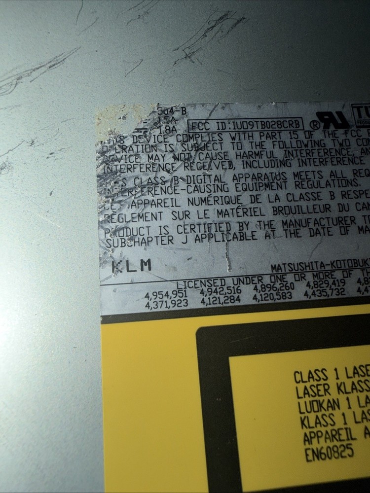CD-ROM Drive Matsushita Untested