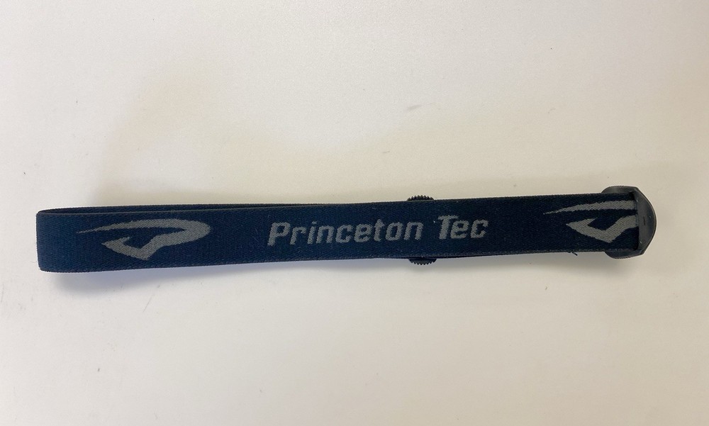 PRINCETON TEC 1" HEADLAMP STRAP - BLACK, NEW