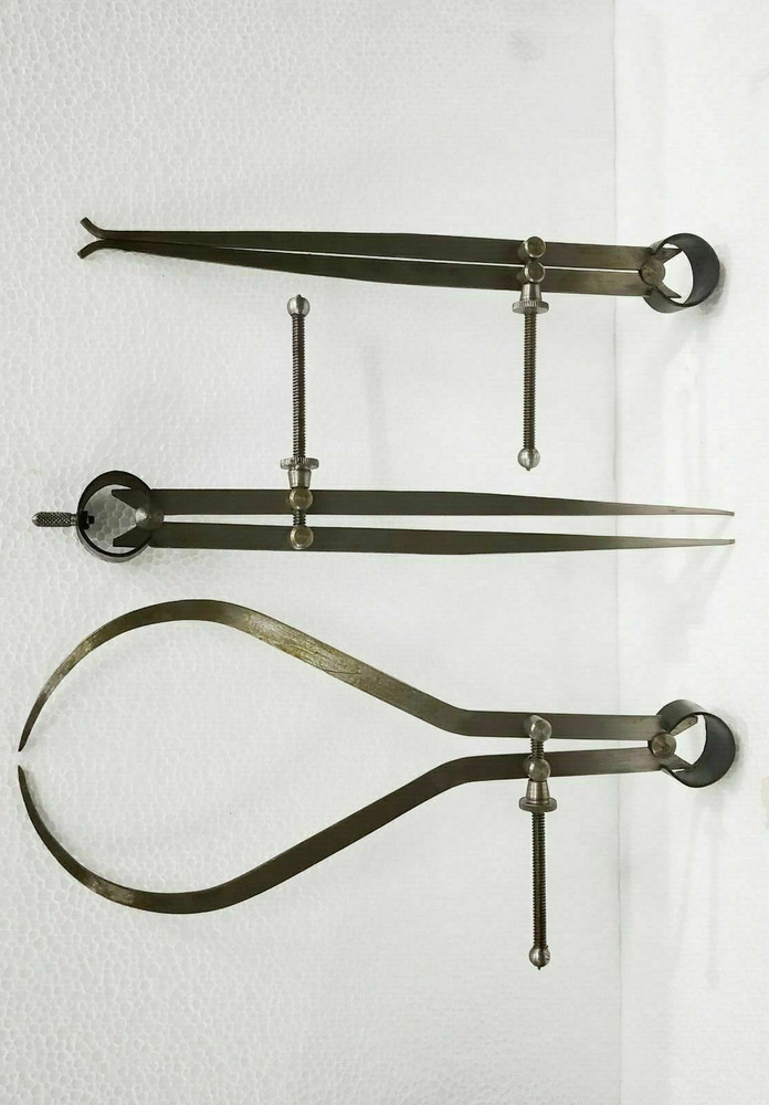 100mm / 4" Set of 3 Spring Calipers Inside / Outside / Divider
