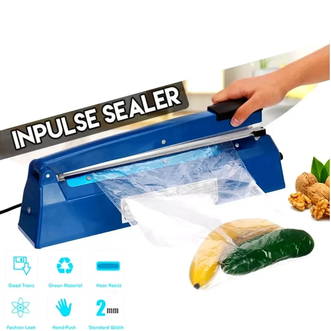 12" ABS Hand Impulse Heat Sealer Machine Poly Bag Sealing for Plastic Bags US