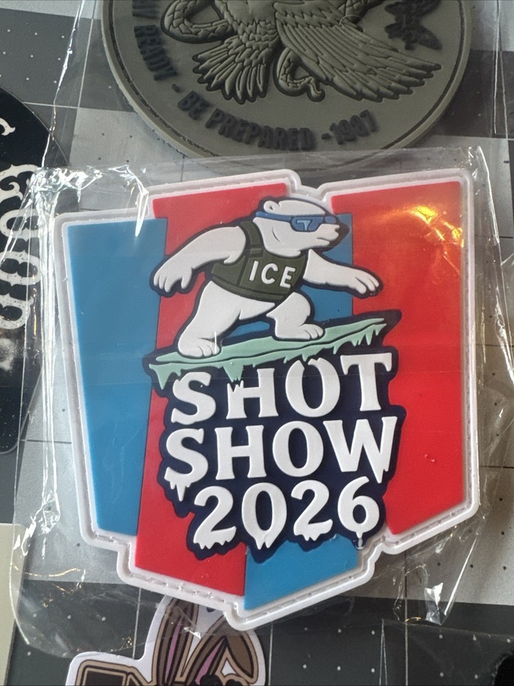 2026 Shot Show Patch ICE Patch Lot Tactical Patch & Sticker Lot Benchmade
