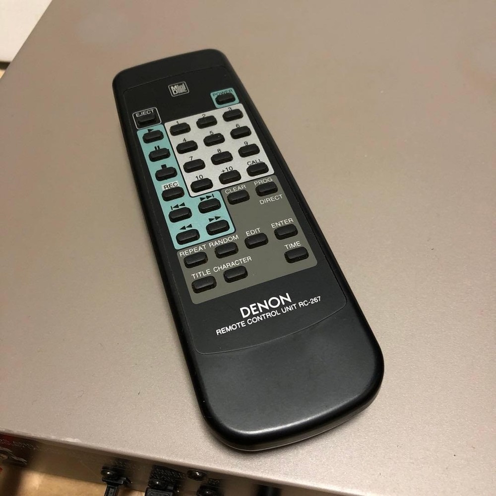 [As Is]Denon DMD-F100 MD Deck with Remote Control 100V