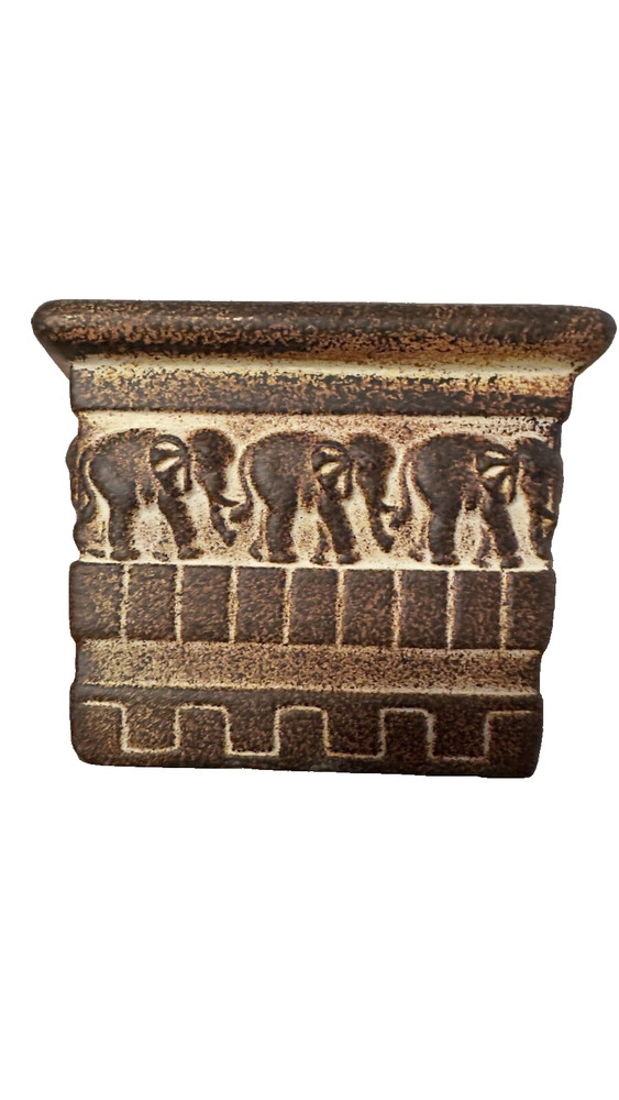 Square Candle Container featuring Safari Elephant -