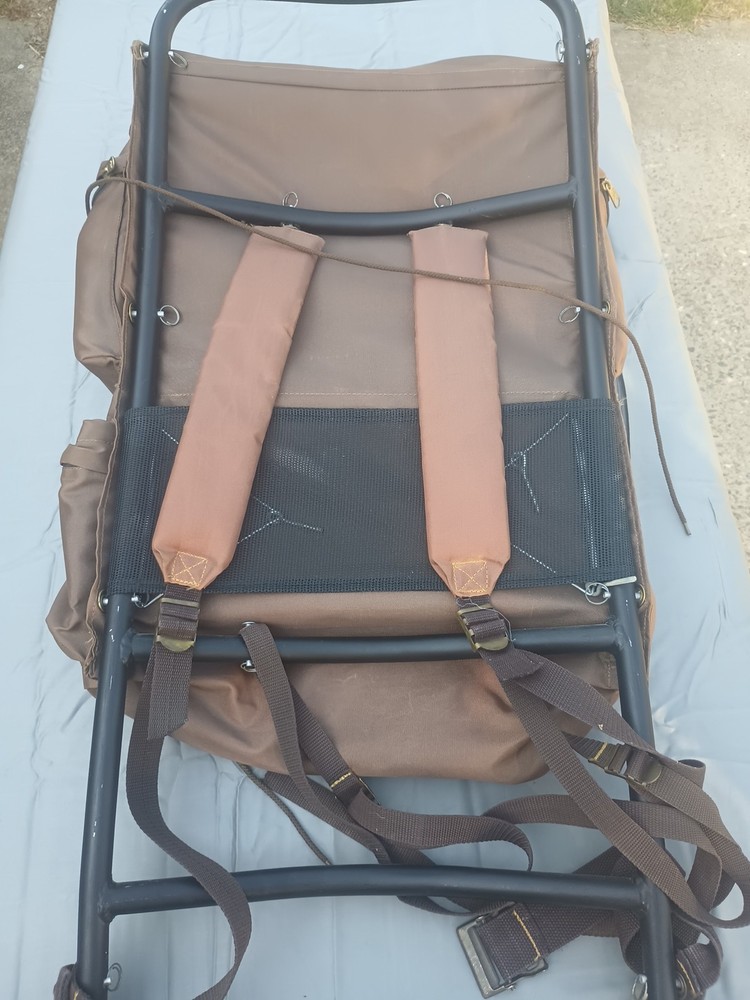 Academy Broadway Jasper No 4734 External Frame Hiking Backpack Nylon Brown