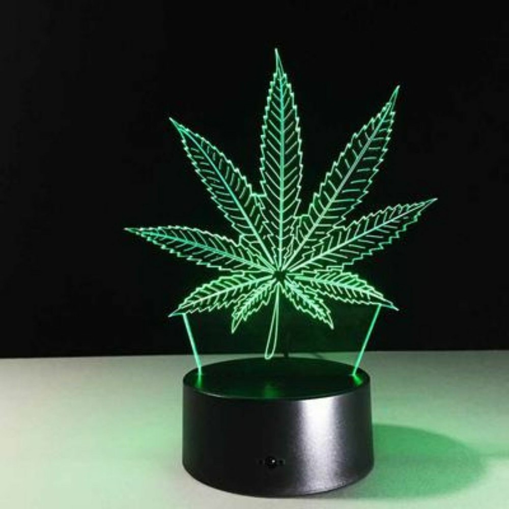 Leaf Illusion LED Lamp 3D Light Experience