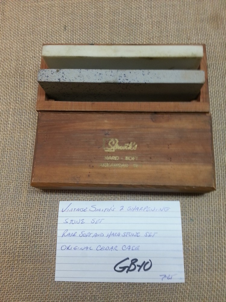 Scarce Smith's 2 Stone Knife Sharpening Set