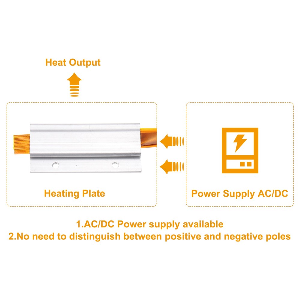 2pcs, PTC Heating Element 110V 6W-60W 100C PTC Heating Plate