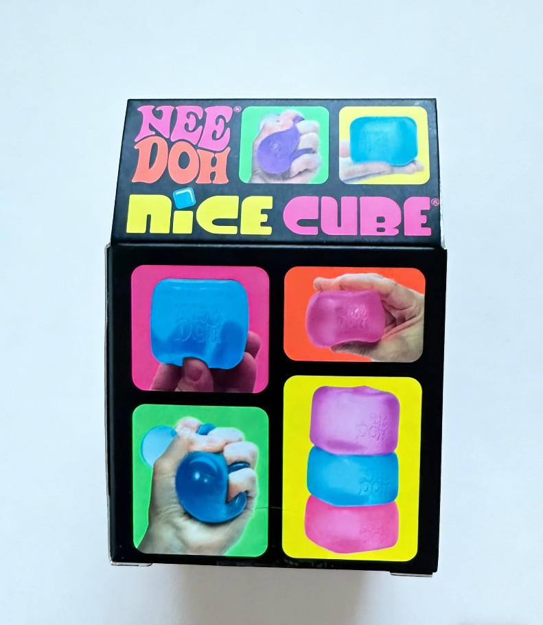 Nee Doh Nice Cube - Super Solid Squish! (Red) - Brand New/Factory Sealed!