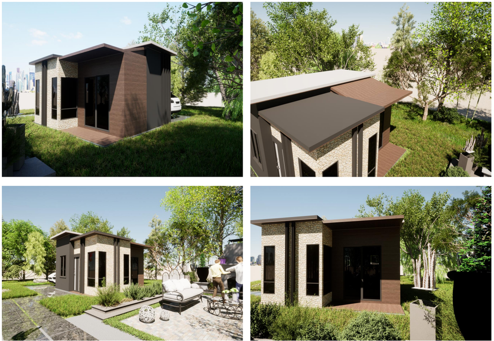 Small House Plans 5.5x6.5 m2