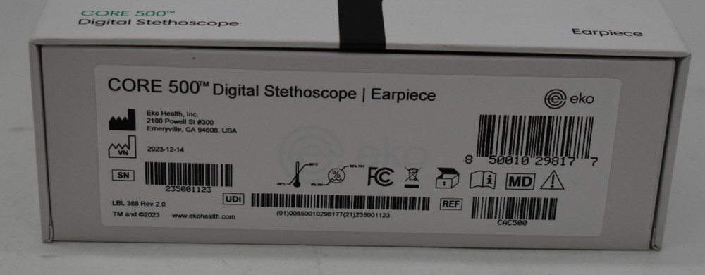 Eko CORE 500 Digital Stethoscope, Case complete set
