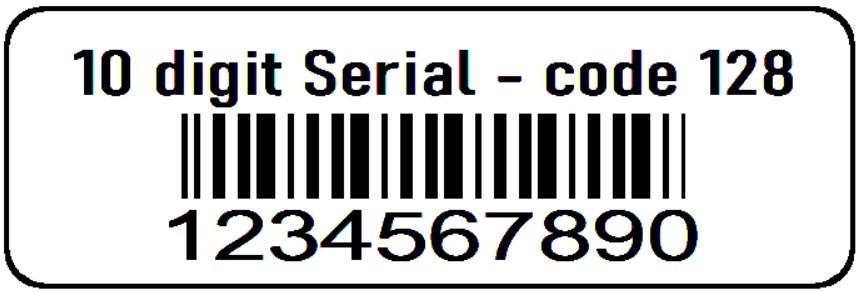 Custom Bar Code 1000 Roll Sequential Consecutive Number Serial Label Stickers