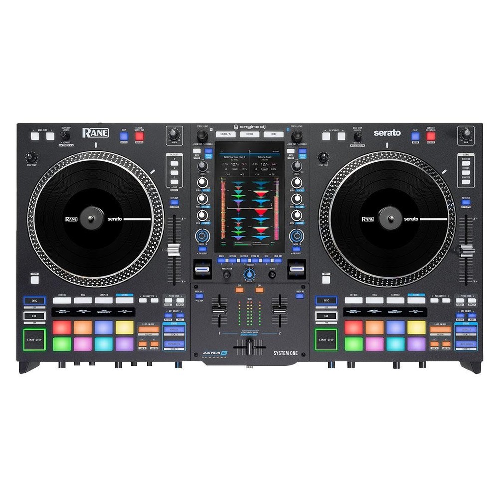 Rane SYSTEM ONE All-in-One Motorized Platters Stems Standalone DJ System Pack