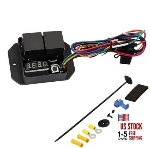 Digital Radiator Fans Controller Switch Kit，12V and 24V, Adjustable