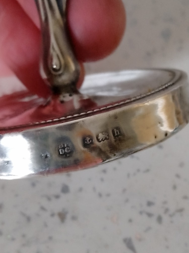 Superb Little Antique 1907 Hallmarked solid Silver RING Tree - Ring Stand VGC
