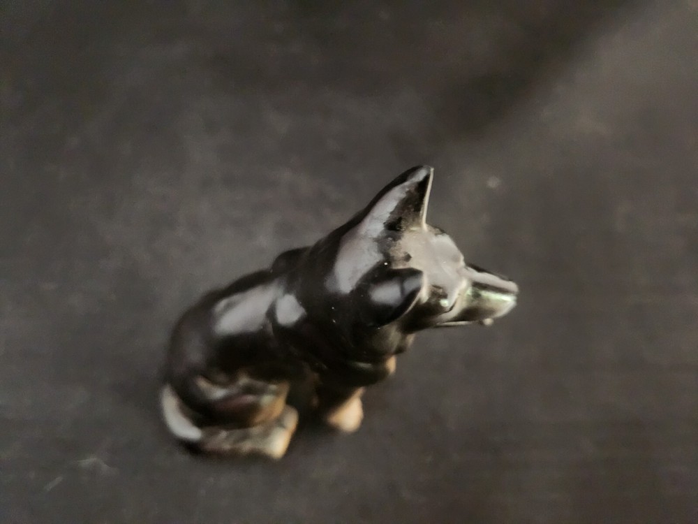 Vintage German Shepherd Sitting Figurine