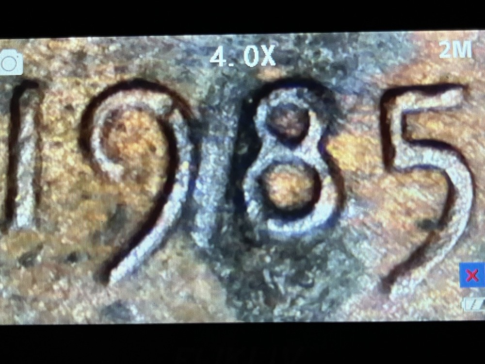 1985-D Lincoln Cent With Errors