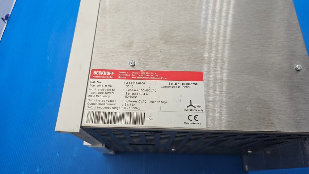 Beckhoff AX5118-0000 Compact Servo Drive