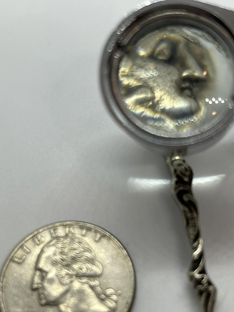 Vintage 800 silver small decorative spoon