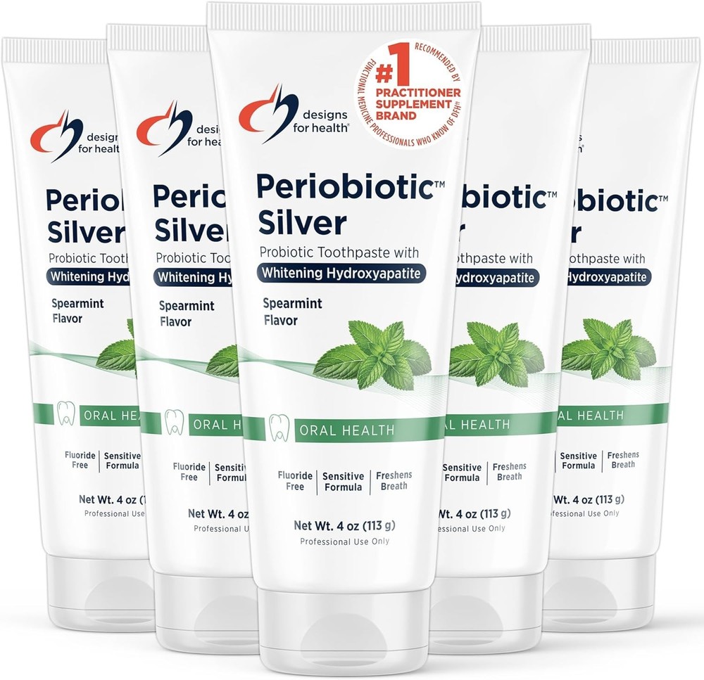 Periobiotic Silver Hydroxyapatite Toothpaste - Fluoride Free Toothpaste with ...