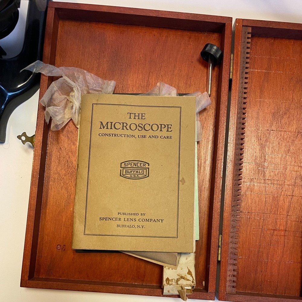 Antique 1900s Spencer Buffalo & Co Microscope/ Box