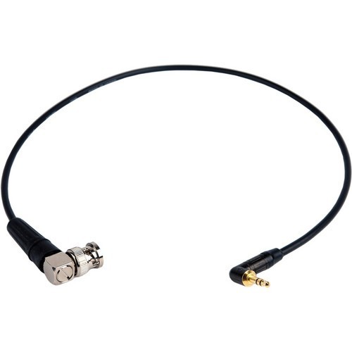 Wilcox Sound 3.5mm Right Angle to BNC Right Angle Timecode Cable - 20"