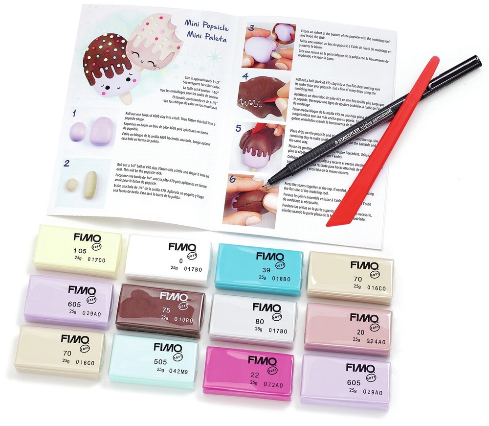 Fimo Professional Soft Polymer Clay 12/Pkg Foodie Fun