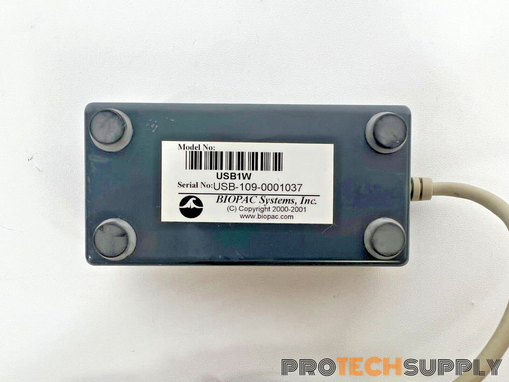BIOPAC Systems USB1W Data Acquisition System with Connection Cable with WARRANTY