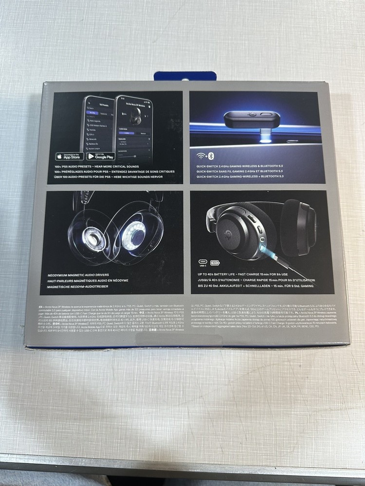 Sealed SteelSeries Arctis Nova 3P Wireless Multi-Platform Gaming Headset