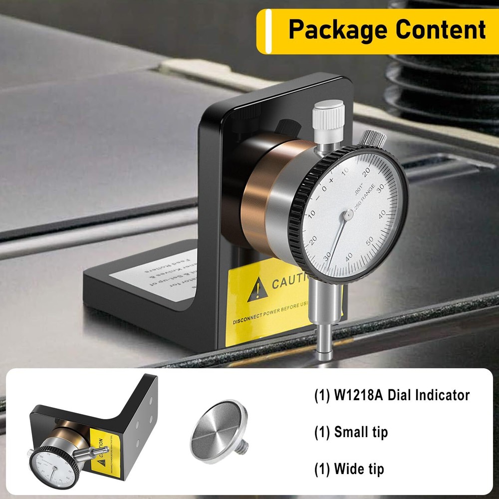 W1218A for Planers Dial Indicator 360 Degree Durable Powerful Magnetic Base