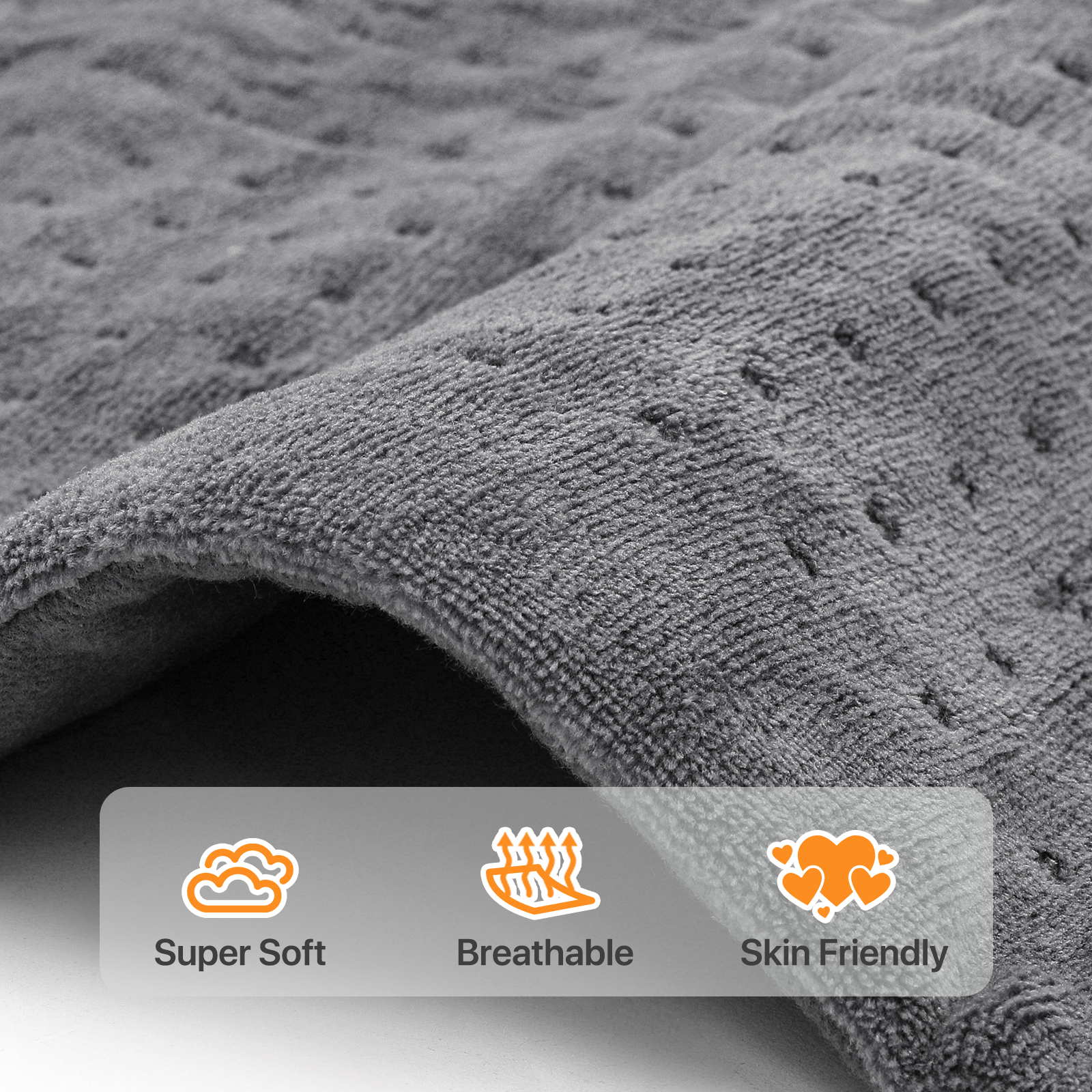 24"x20" Electric Heating Pad 6 Heat Levels Back Pain Muscle Cramps Relief Warmer