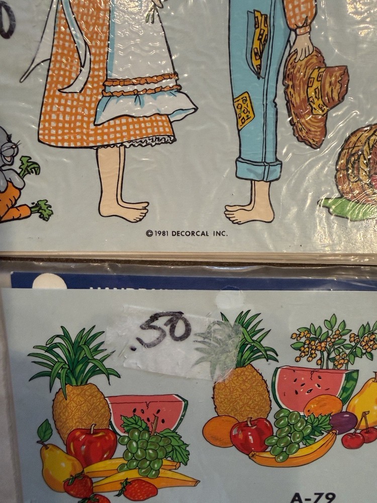 Vintage 90s Handpainted Decals