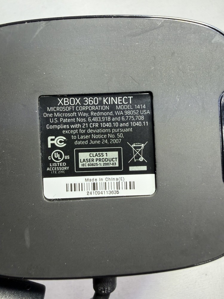 Microsoft 1414 Xbox 360 Kinect Sensor Bar Only - Black