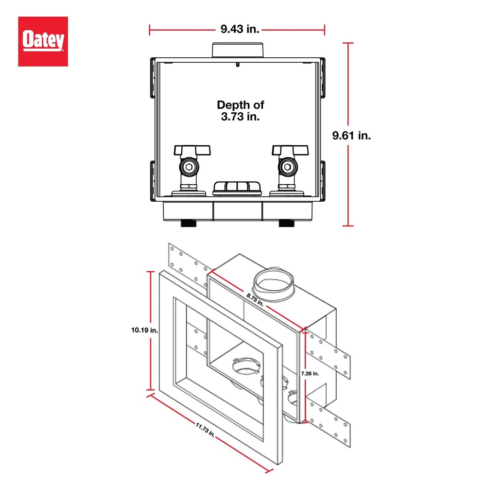 Oatey 38532, 2 Inch, Brass